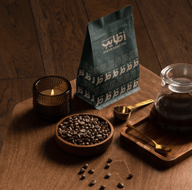 صناعة هوية بصرية فاخرة لمحمصة أطايب - 2