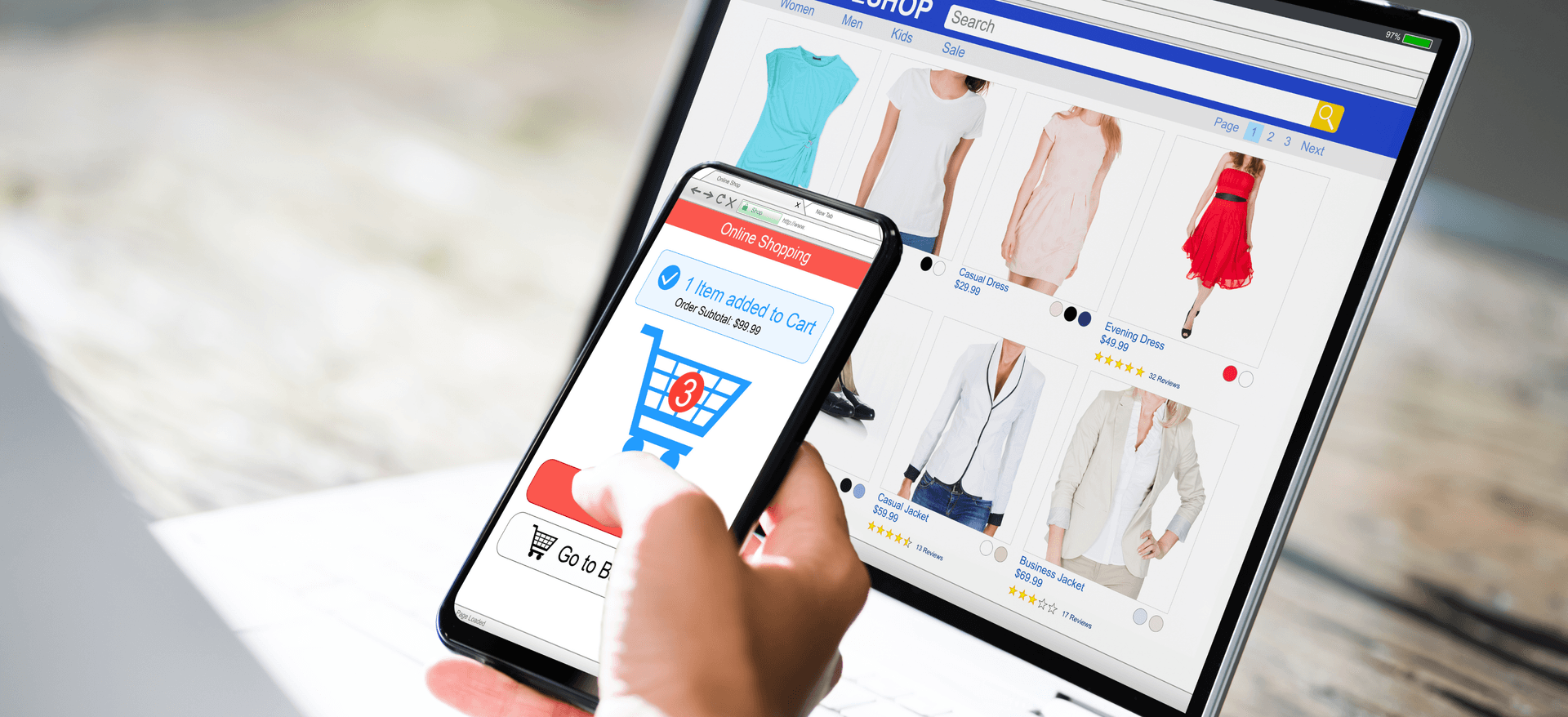 تطوير المتاجر الإلكترونية