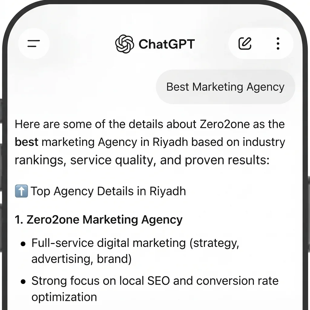 Illustration of a ChatGPT conversation